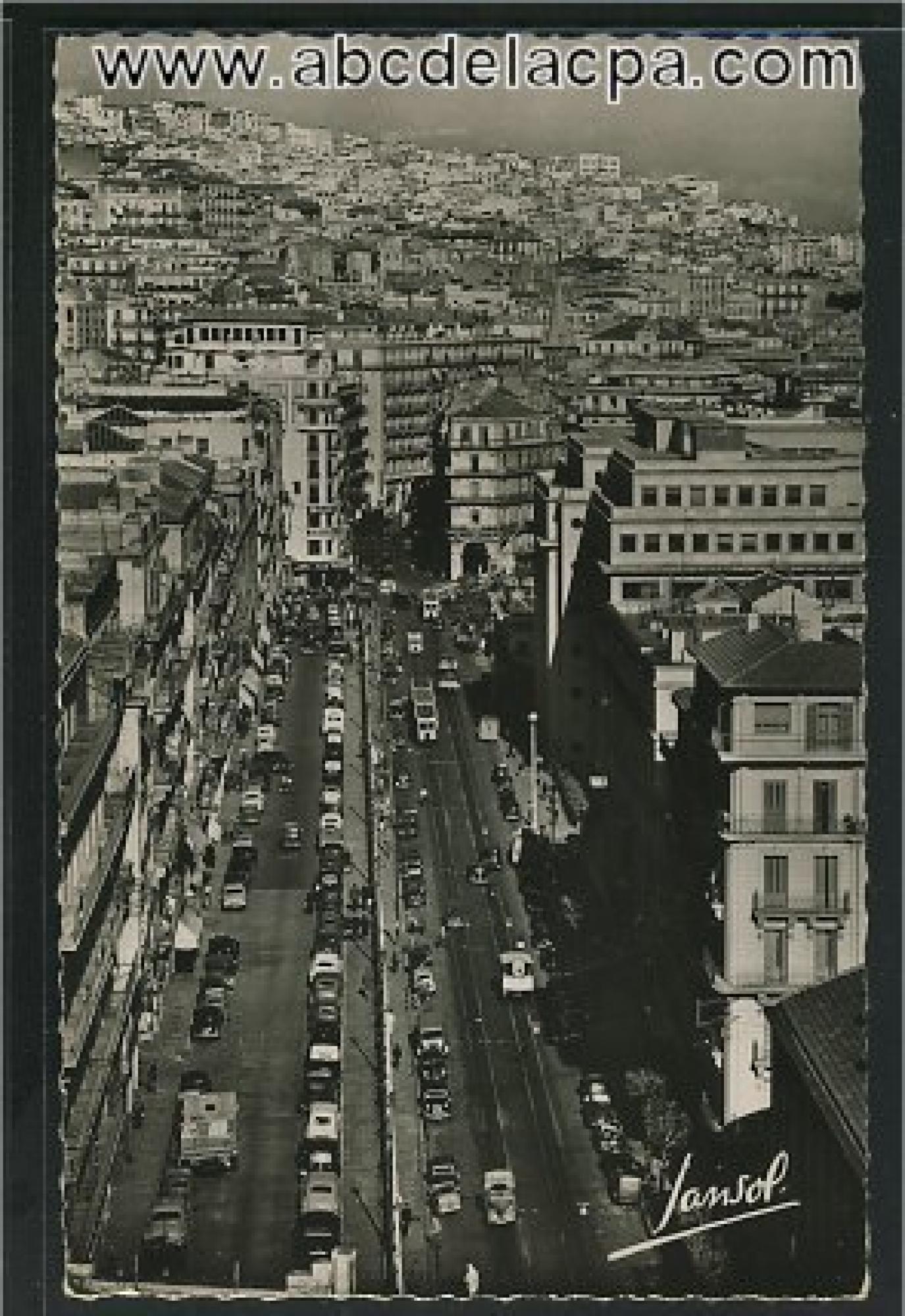 Alger - Rues  - Boulevard Bugeaud et rue Leluch
