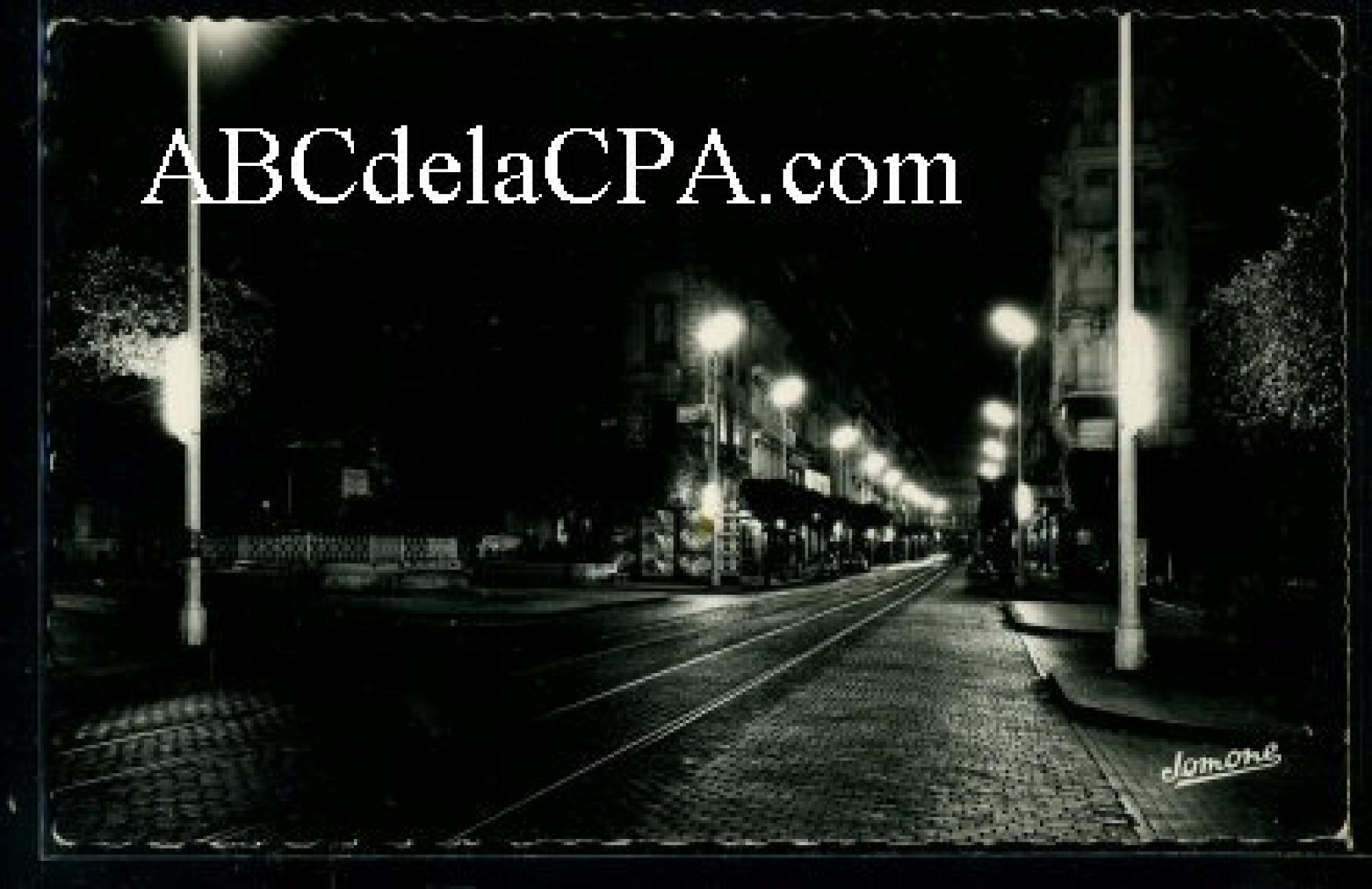 Alger - Rues  - La nuit - rue d'Isly