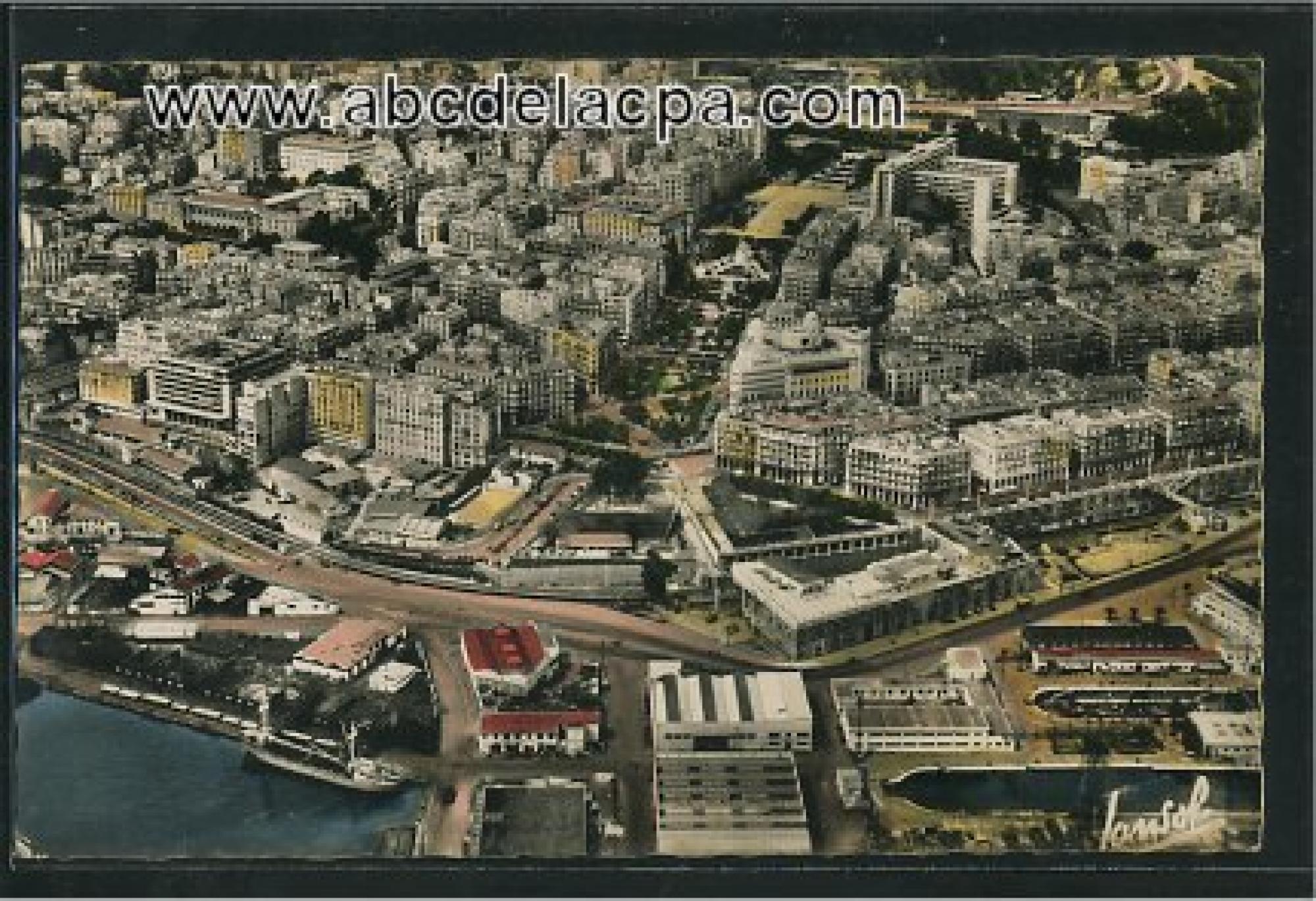 Alger - Vue      Générale  - Vue aérienne, le centre ville