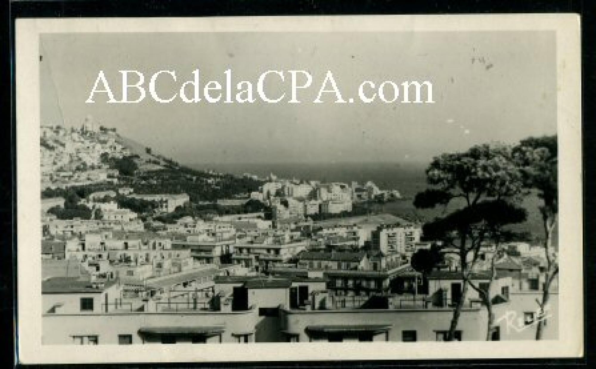 Alger - Bab el      Oued  - Vue générale de Bab-el-Oued et N.-D. d'Afrique
