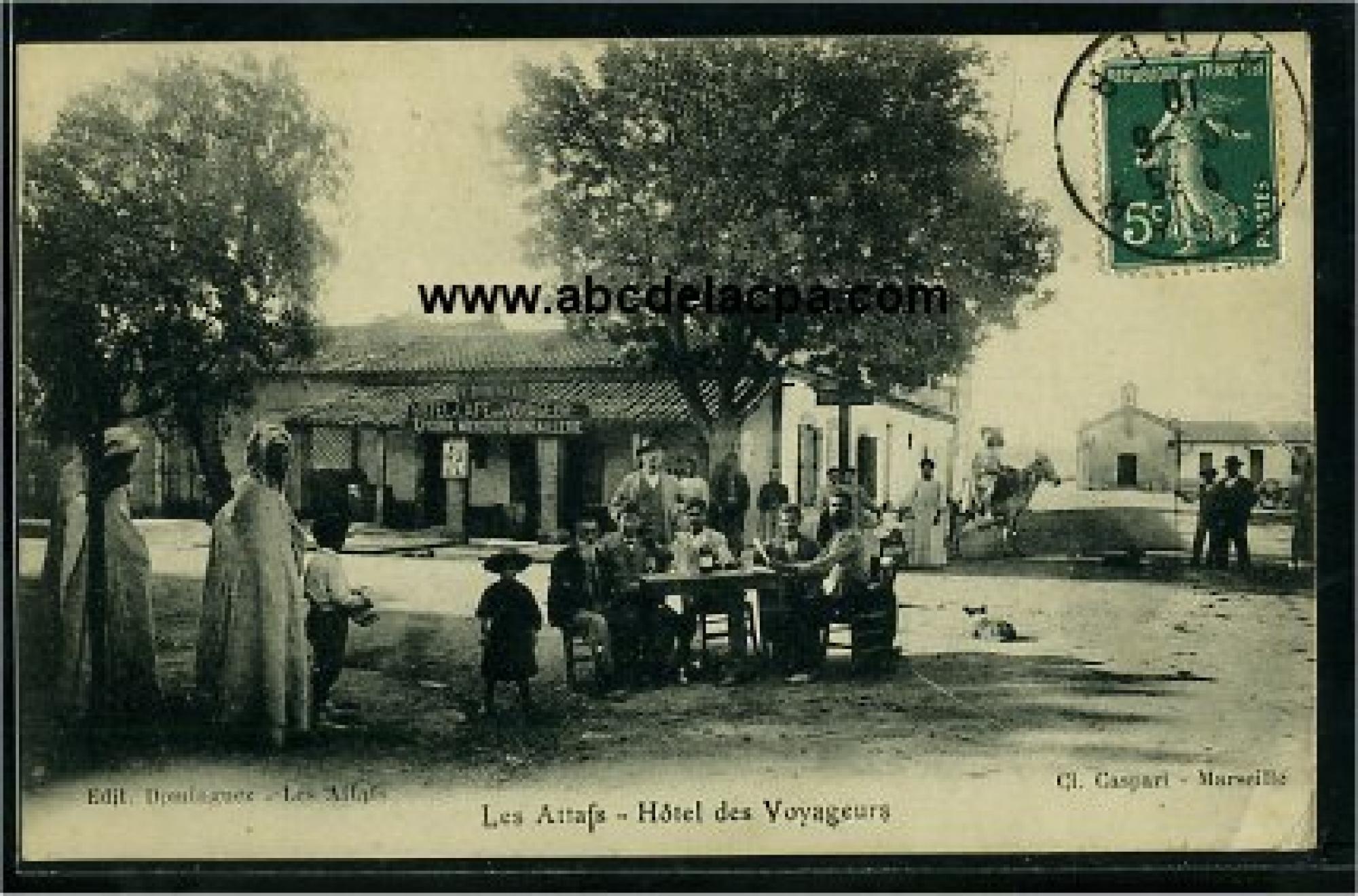 Attafs (Les)  - Hôtel des voyageurs - Magasin de l'éditeur de cartes postales