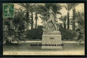 Bône - Rues  - le jardin public - diane chasseresse
