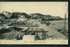 Bône - Le      Port  - les quais du nouveau port