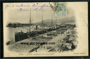 Bône - Le      Port  - le port, vue prise du fort de la cigogne