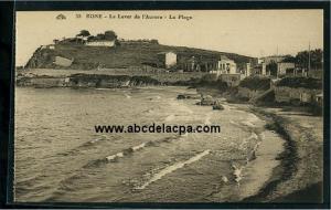 Bône - Les plages,      la corniche  - le lever de l'aurore - la plage
