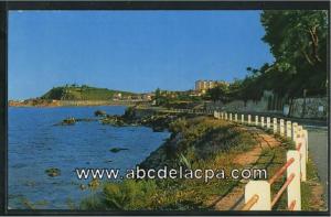 Bône - Les plages,      la corniche  - la corniche - au fond, la plage  le lever de l'aurore