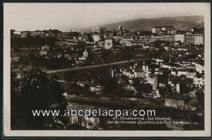 Constantine      - Vues générales  - vue générale sur les nouveaux quartiers et le pont sidi rachel