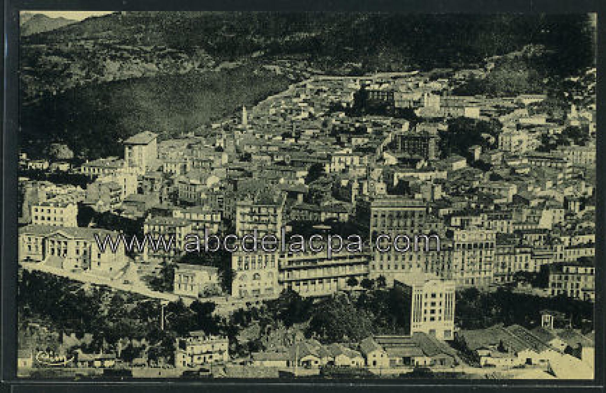 Bejaïa (Bougie)  - Vue générale prise en avion