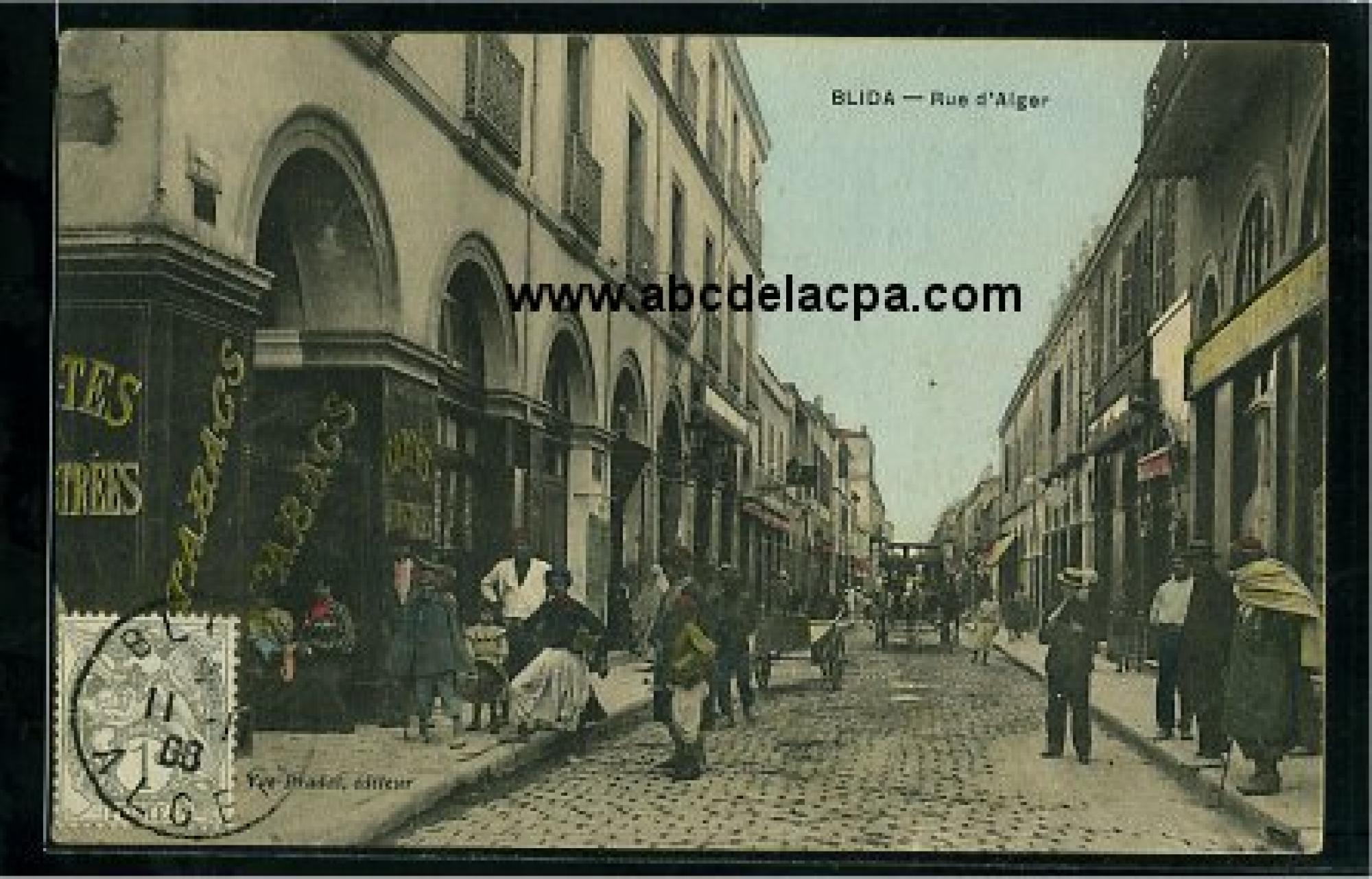 Blida - Rues  - rue d'alger