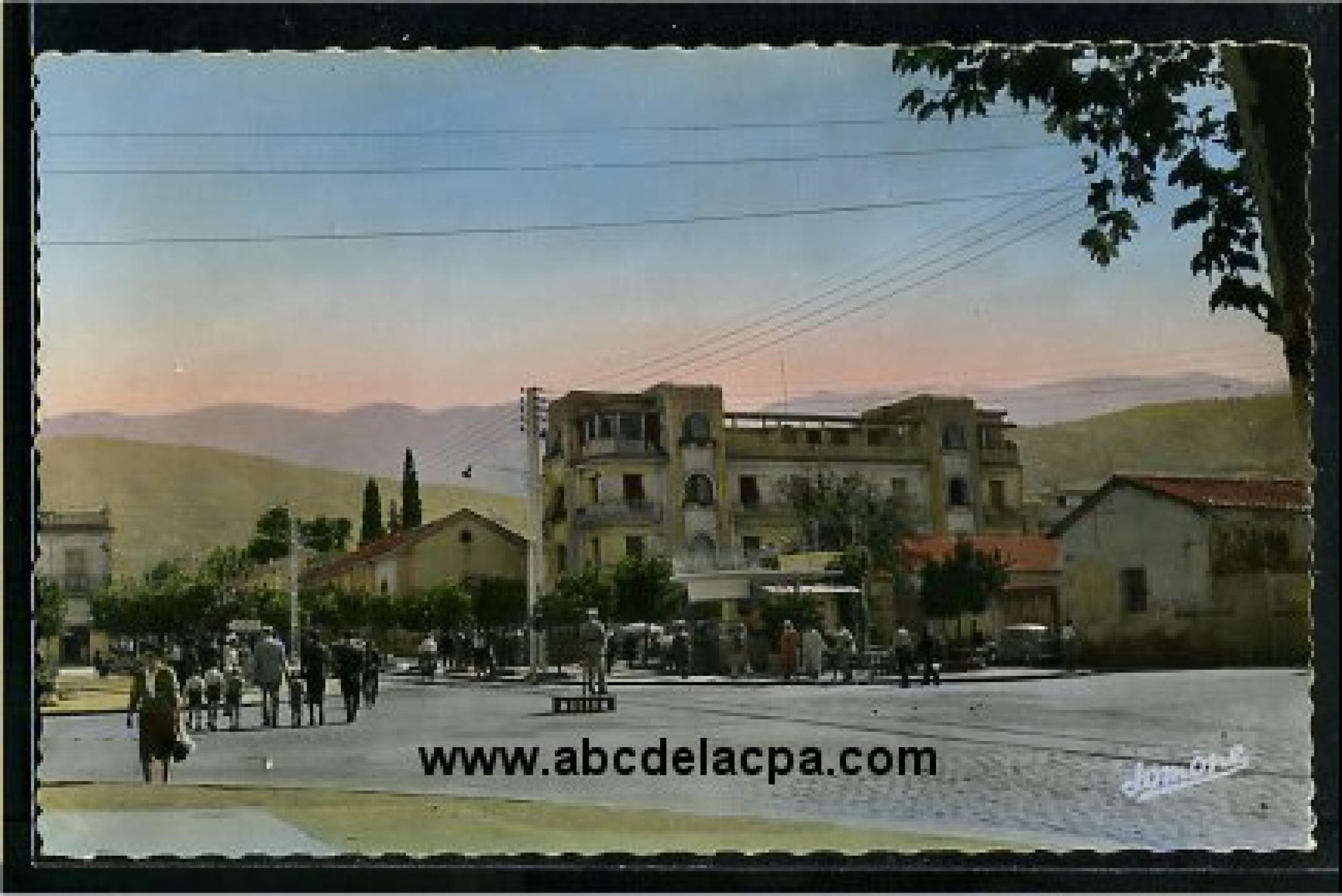 Blida - Rues  - boulevard trumelet et place de verdun