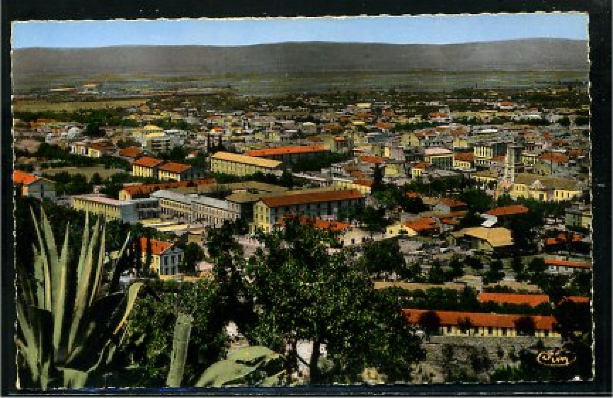 Blida - Vues      générales  - vue panoramique sur la ville et la plaine de la mitidja