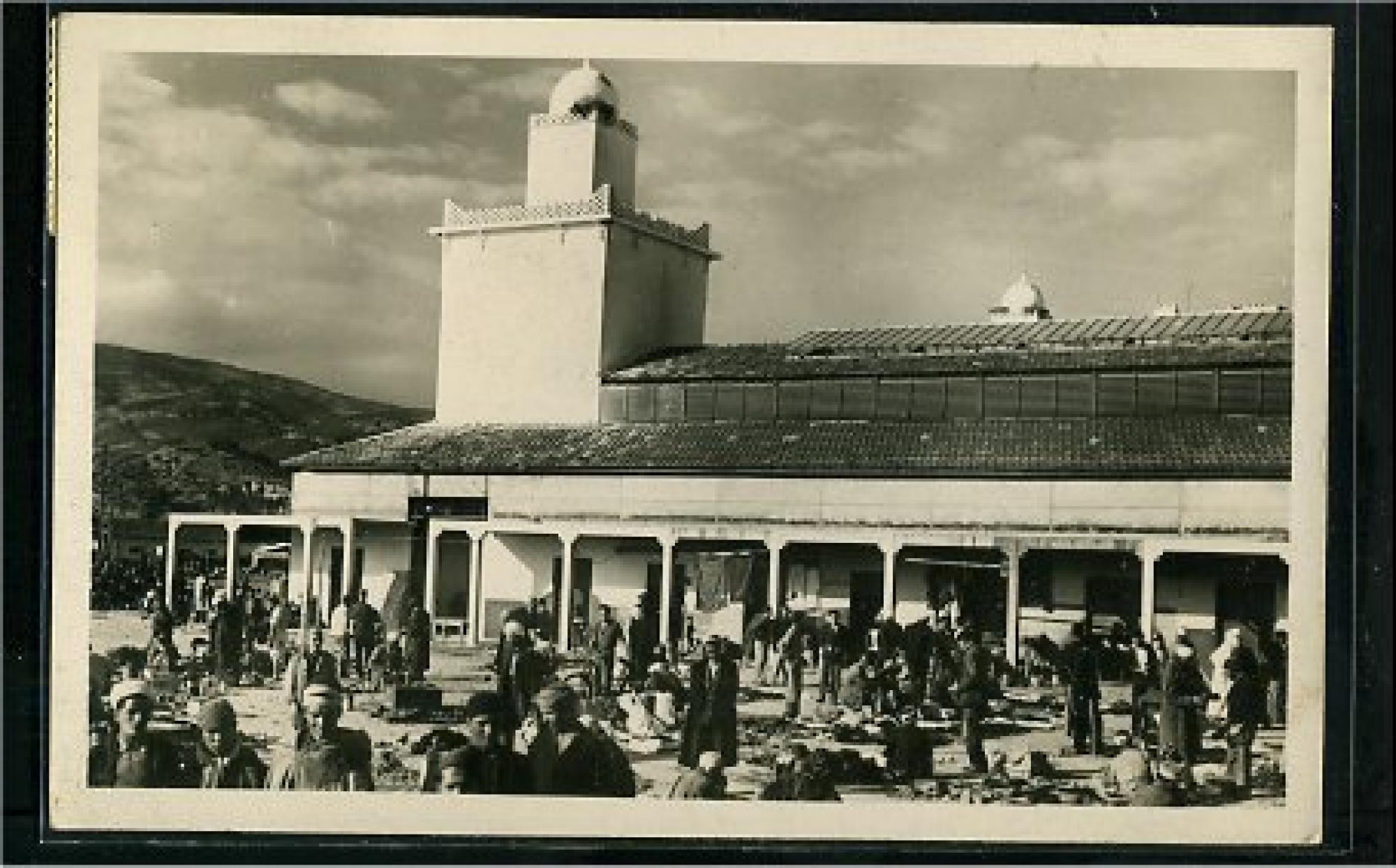 Bône - Rues  - vue du marché arabe