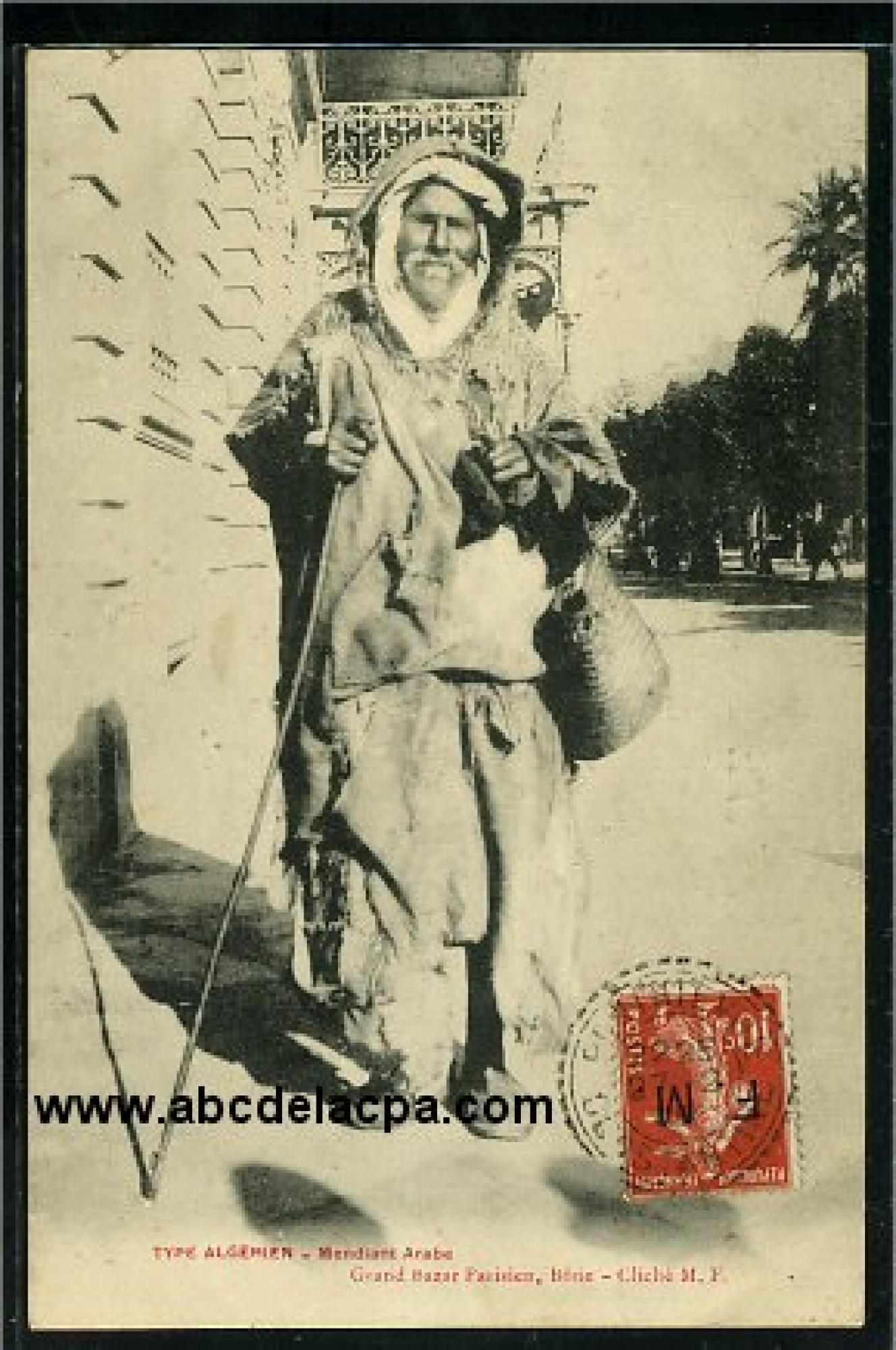 Bône -      Divers  - bône - mendiant arabe