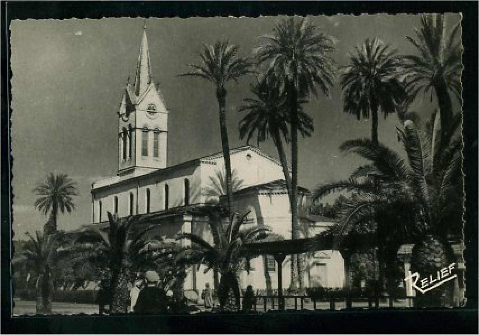 Boufarik  - boufarik - l'église et la station autobus