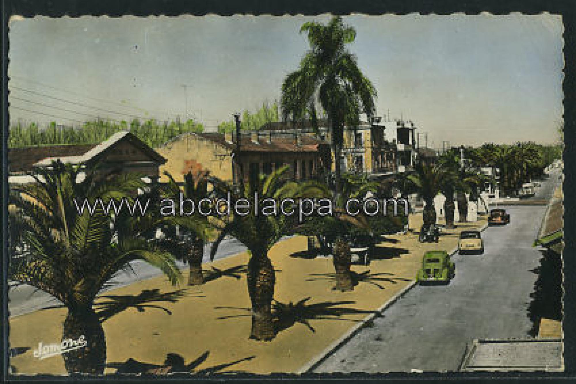 Boufarik  - la justice de paix et le boulevard polycarpe gros