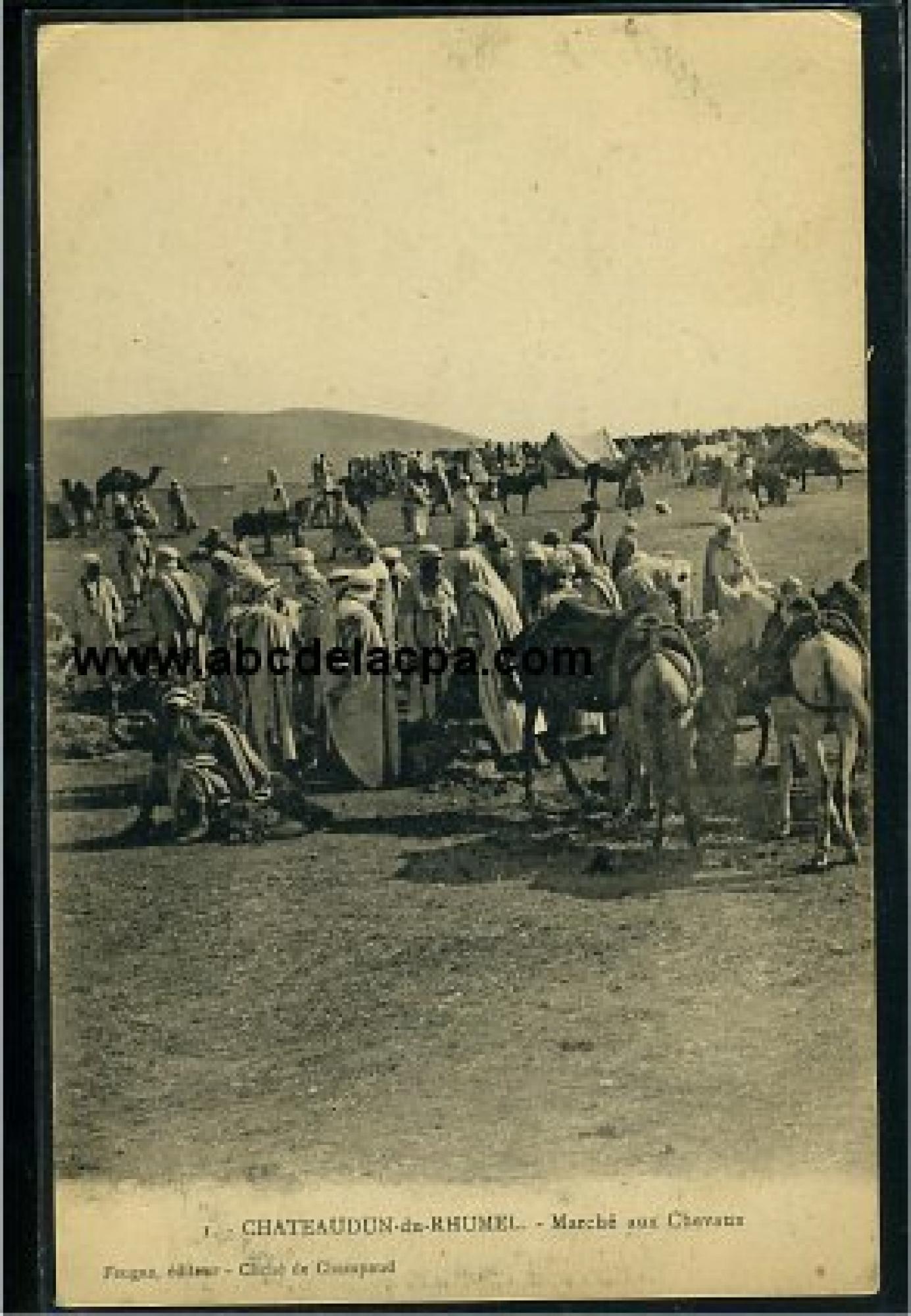 Chateaudun du   Rhumel (Chelghoum el Aid)  - marché aux chevaux
