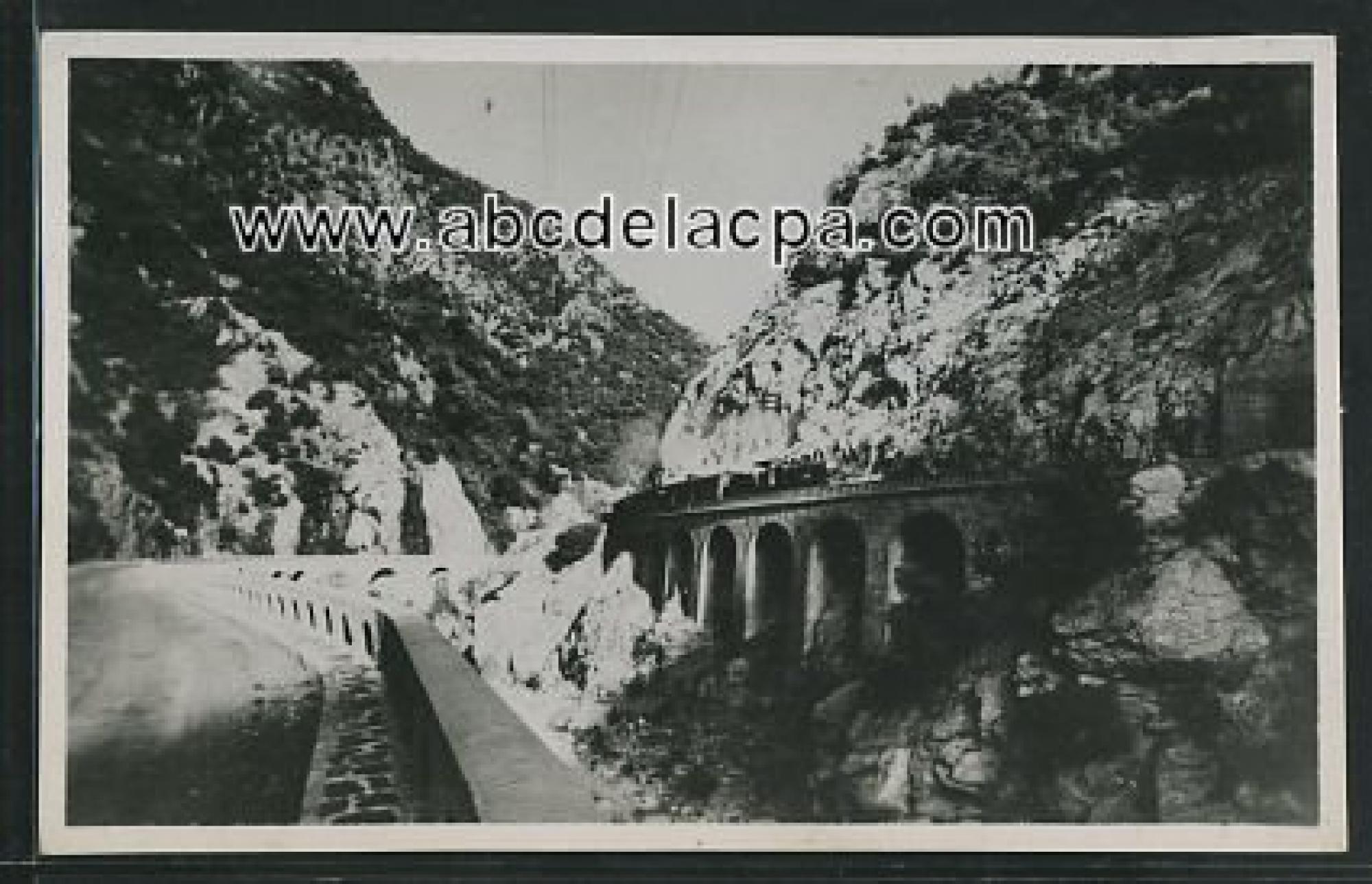 Chiffa (La)  - gorges de la chiffa - ligne chemin de fer de blida à djelfa