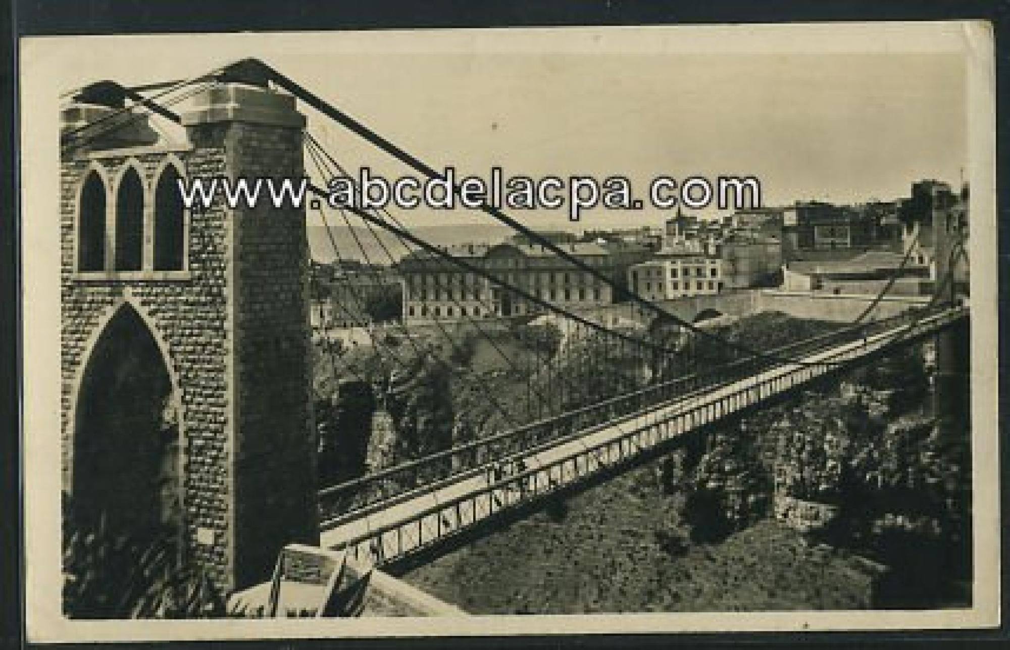 Constantine -      Ponts, passerelles, gorges  - le pont de sidi m'cid et le lycée m'cid