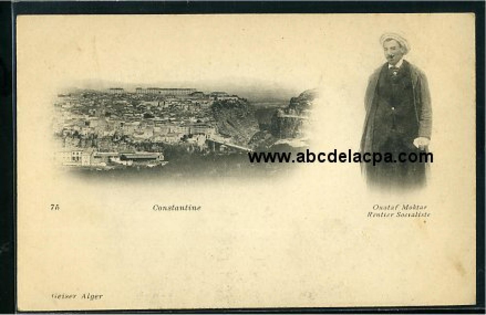 Constantine -      Divers  - constantine - ouataf moktar - rentier socialiste