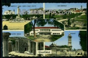 Guelma  - guelma - monument aux morts - vue générale - théâtre romain - mosquée