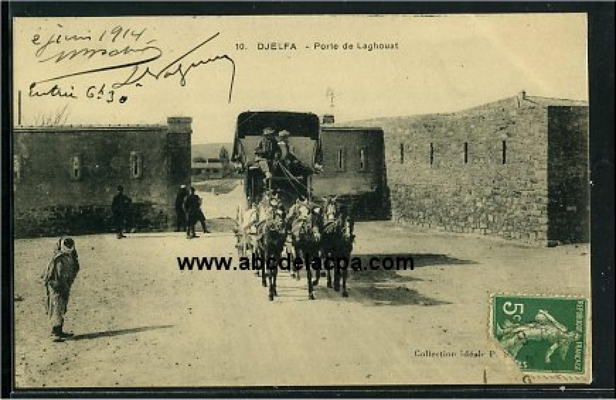 Djelfa  - porte de laghouat - diligence