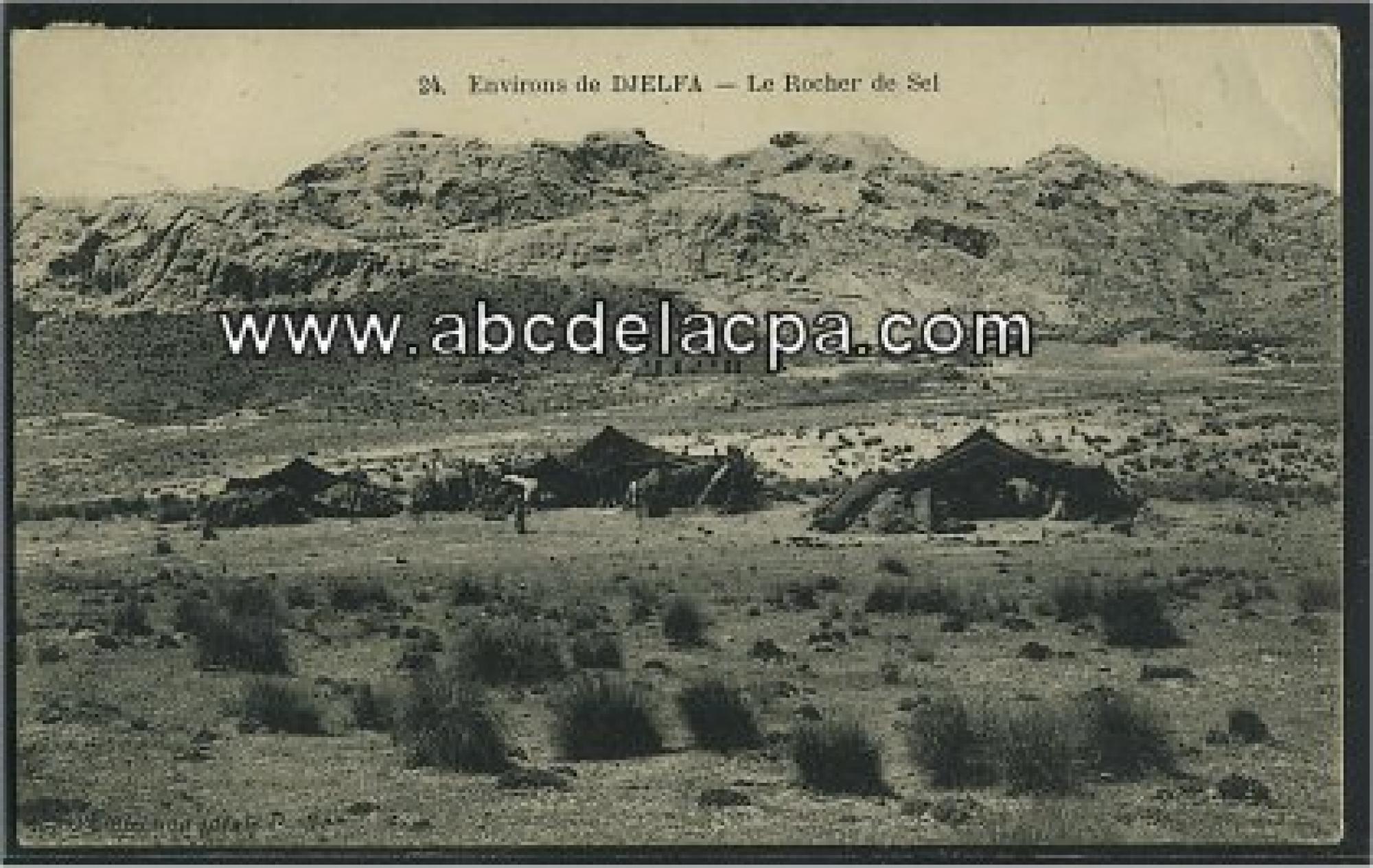 Djelfa  - environs de djelfa - le rocher de sel