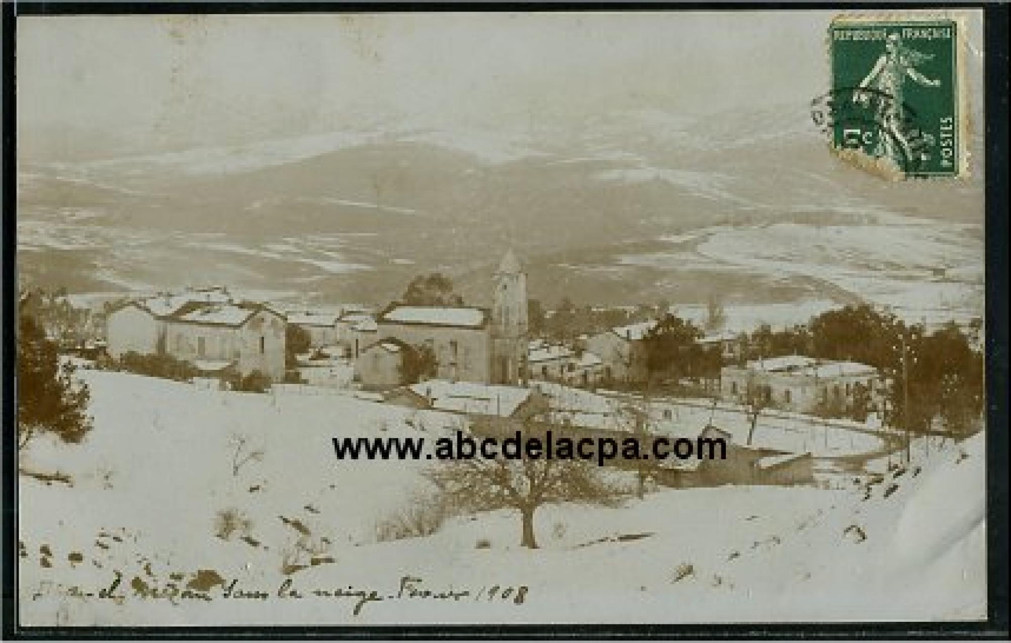 Dra el Mizan  - dra el mizan sous la neige, février 1908