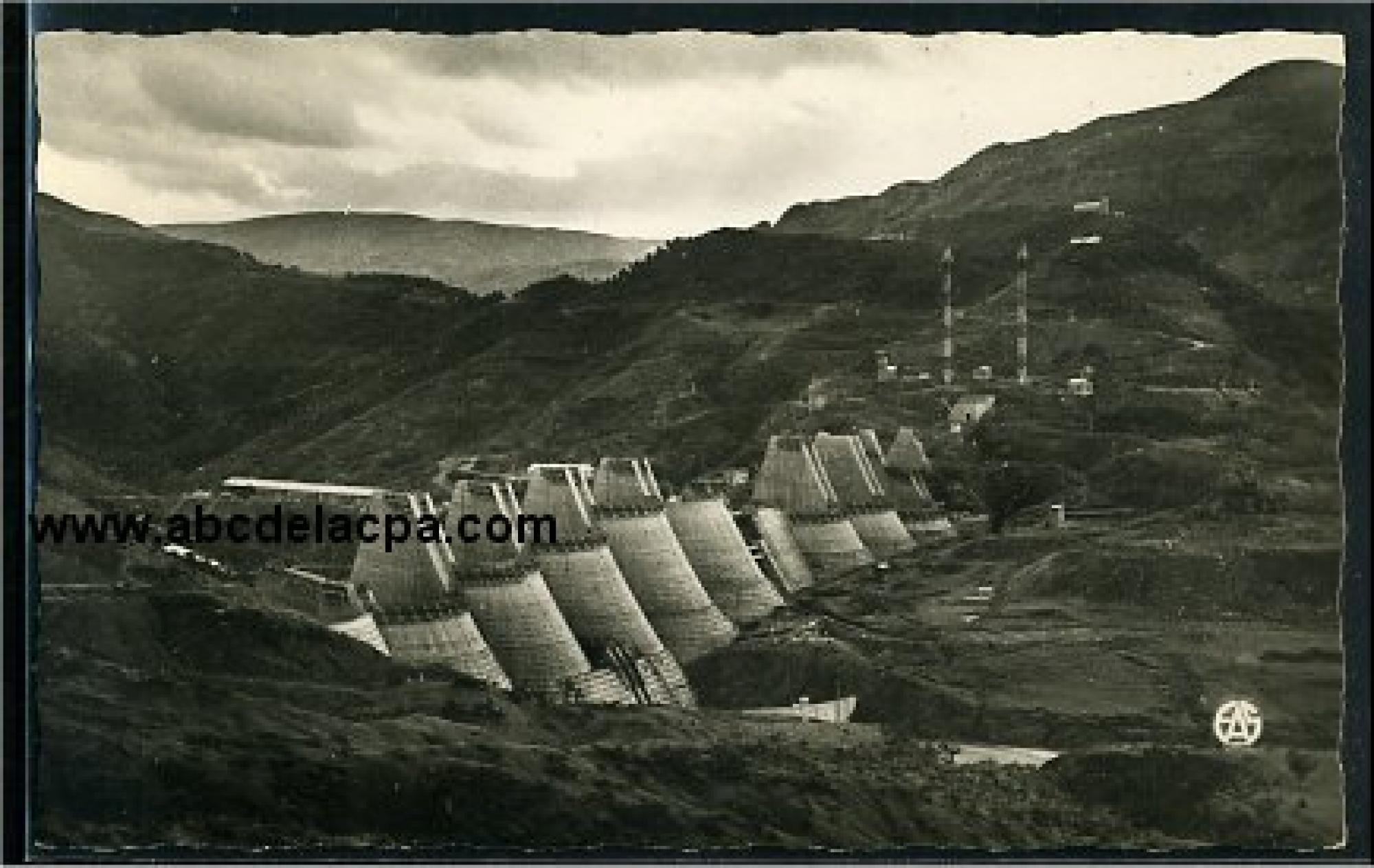 Erraguene (Merdjaz)  - barrage d'erraguene - vue d'ensemble amont