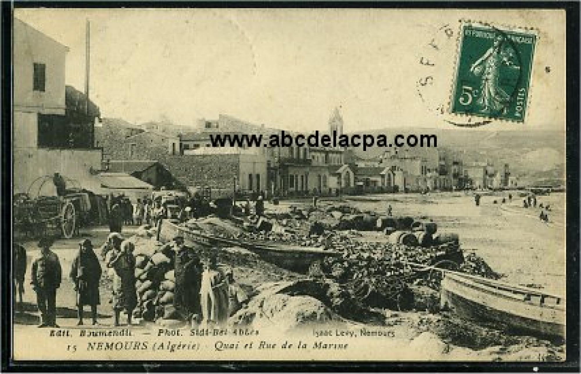 Ghazaouet (Nemours)  - quai et rue de la marine