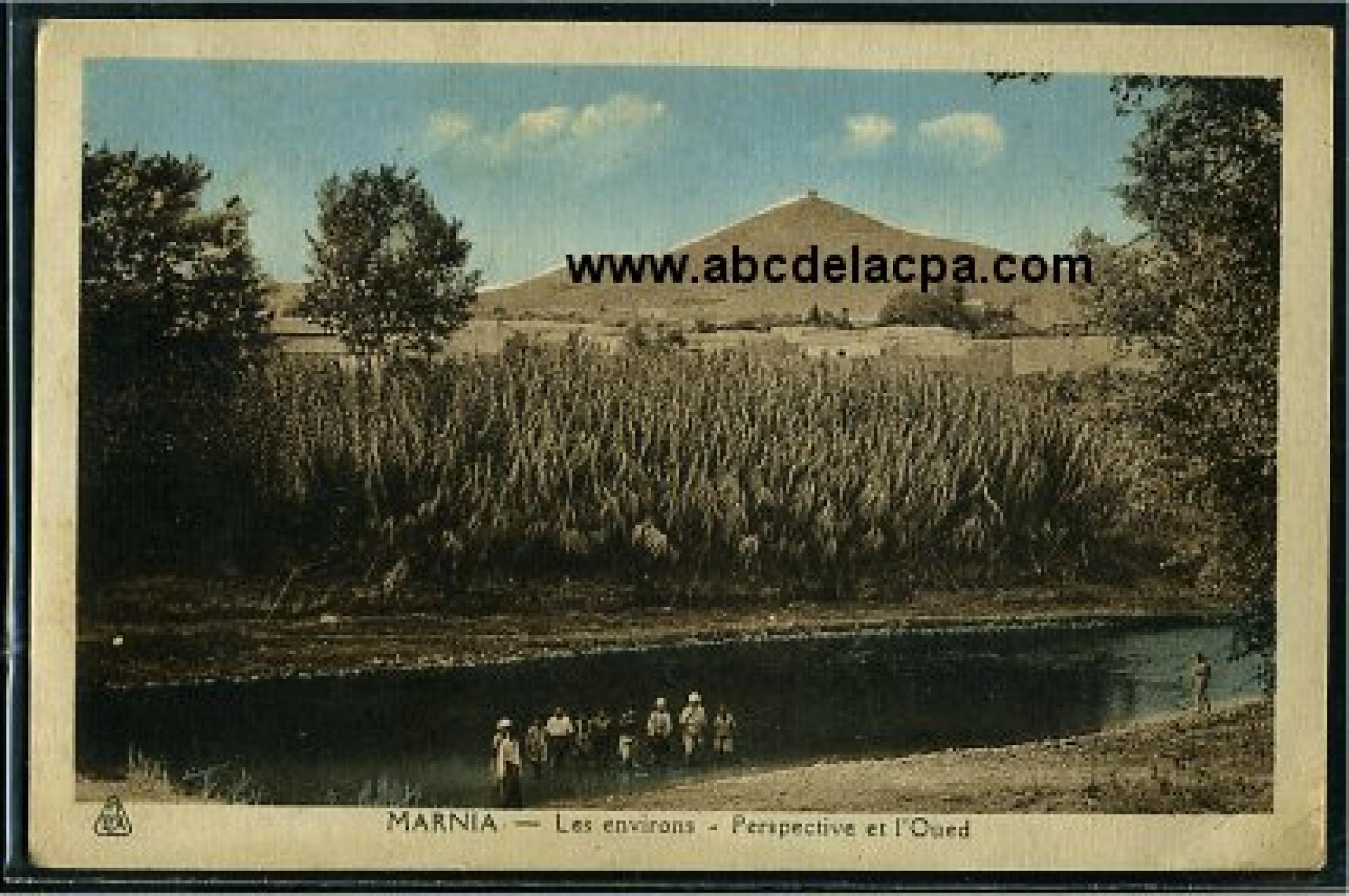 Marnia  - les environs - perspective et l'oued