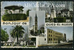 Oued el Alleug  - le kiosque - monument aux morts - l'eglise - la place centrale - la gendarmerie nationale