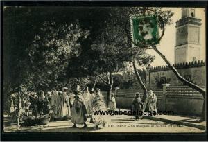 Relizane  - la mosquée et la rue du fortin