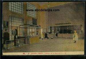 Sidi Bel Abbes  - intérieur de la gare du p.l.m.