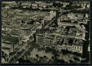 Sidi Bel Abbes  - vue sur la place carnot, le théâtre et l'avenue général rollet