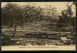 Tipaza  - ruines d'un temple romain (dédié à mercure?)