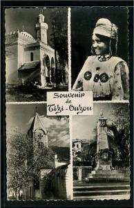 Tizi Ouzou  - la mosquée, femme kabyle, église, monument aux morts