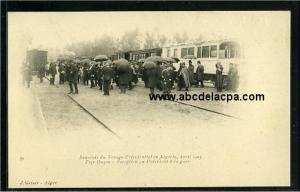 Tizi Ouzou  - souvenir du voyage présidentiel en algérie, avril 1903 - tizi ouzou, réception au président à la gare