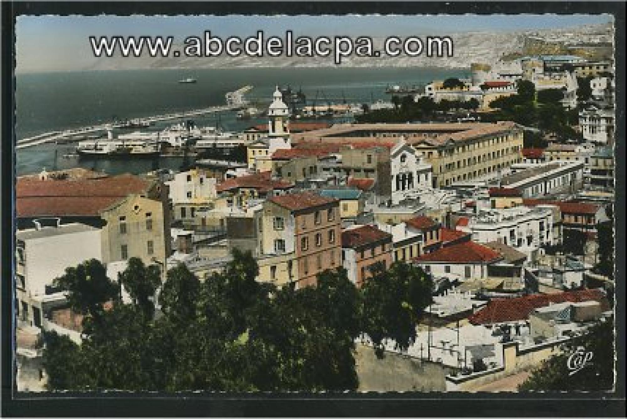 Oran -      Bâtiments  - la basse ville et l'hôpital baudens