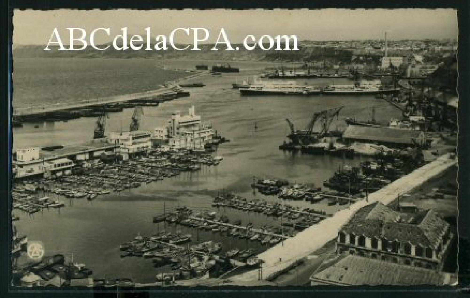 Oran - Le port  - vue générale du port