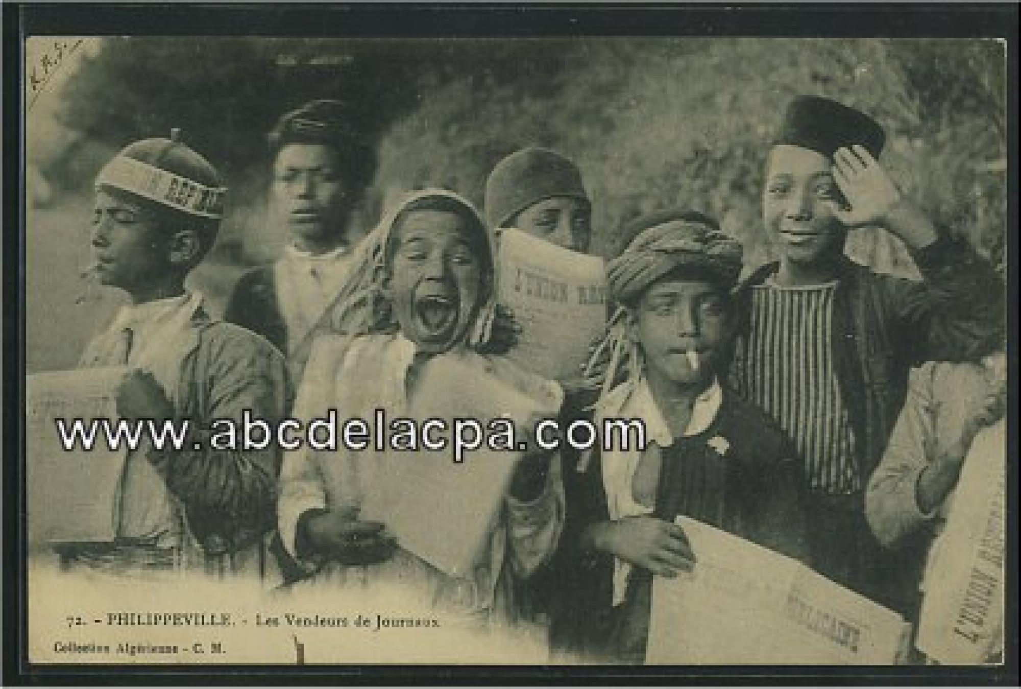 Philippeville   (Skikda)  - les vendeurs de journaux