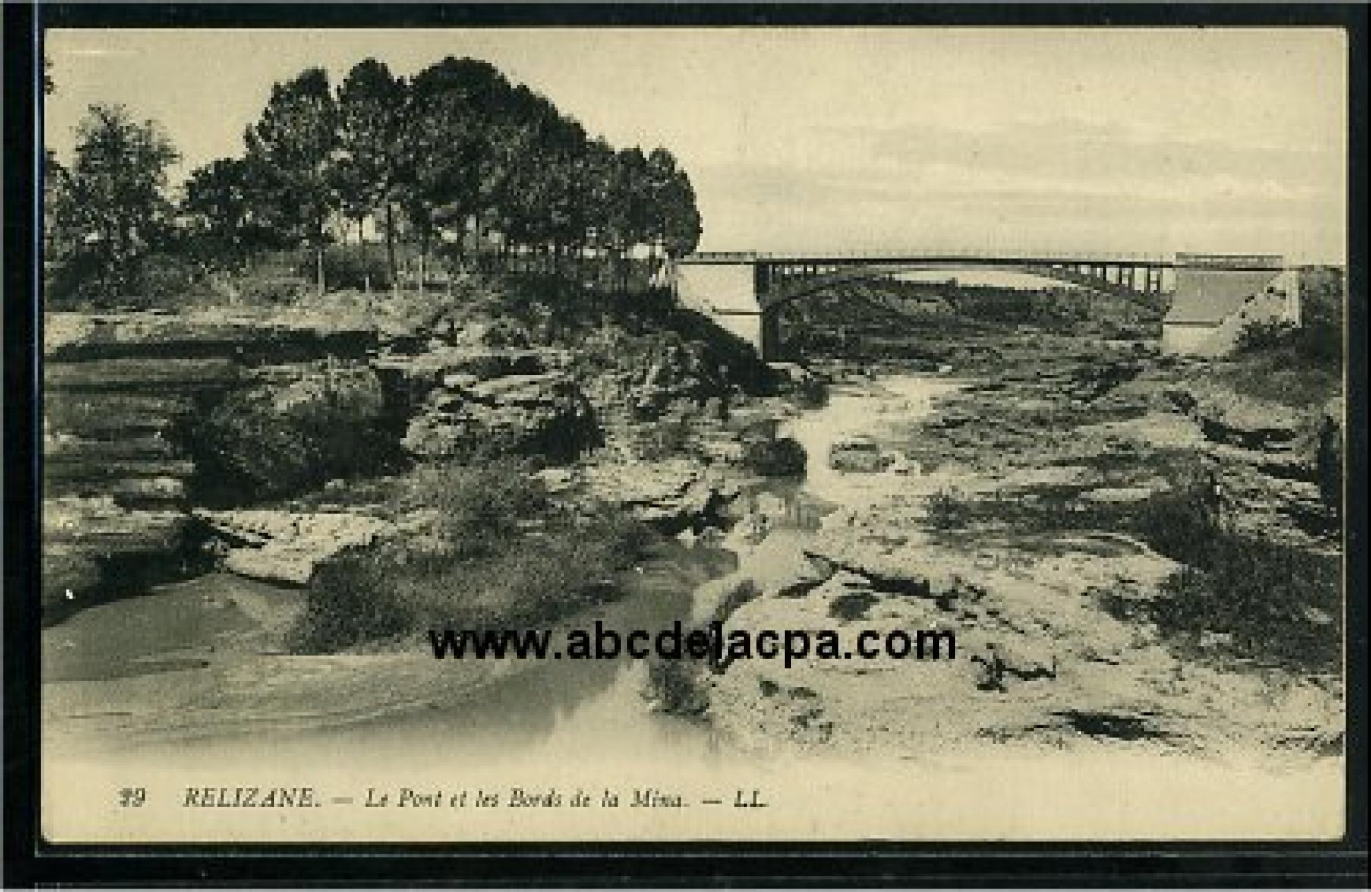 Relizane  - le pont et les bords de la mina
