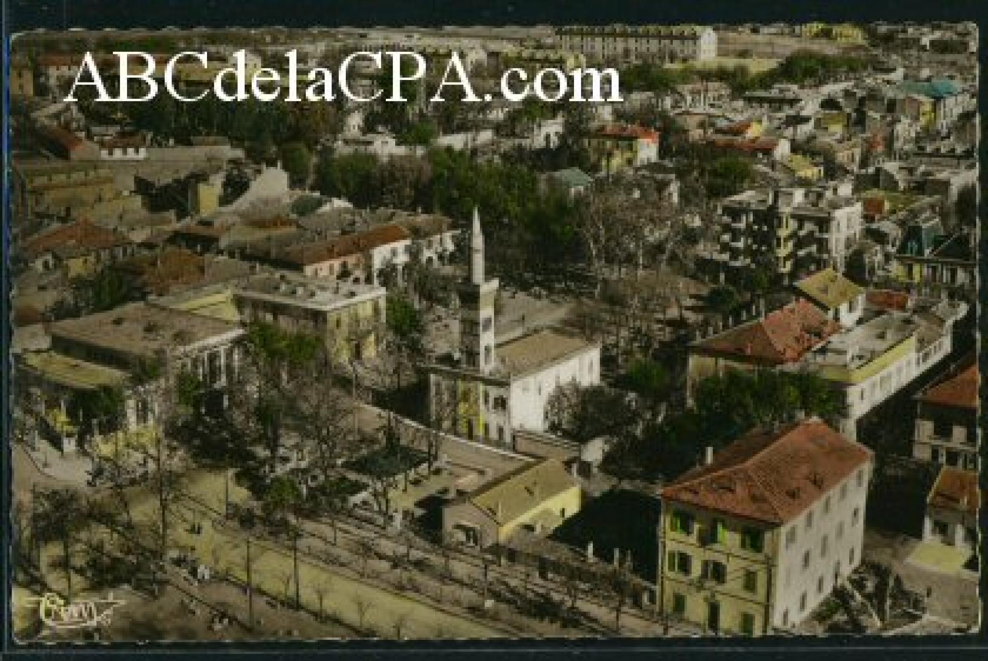 Sétif  - vue aérienne - la mairie - la mosquée