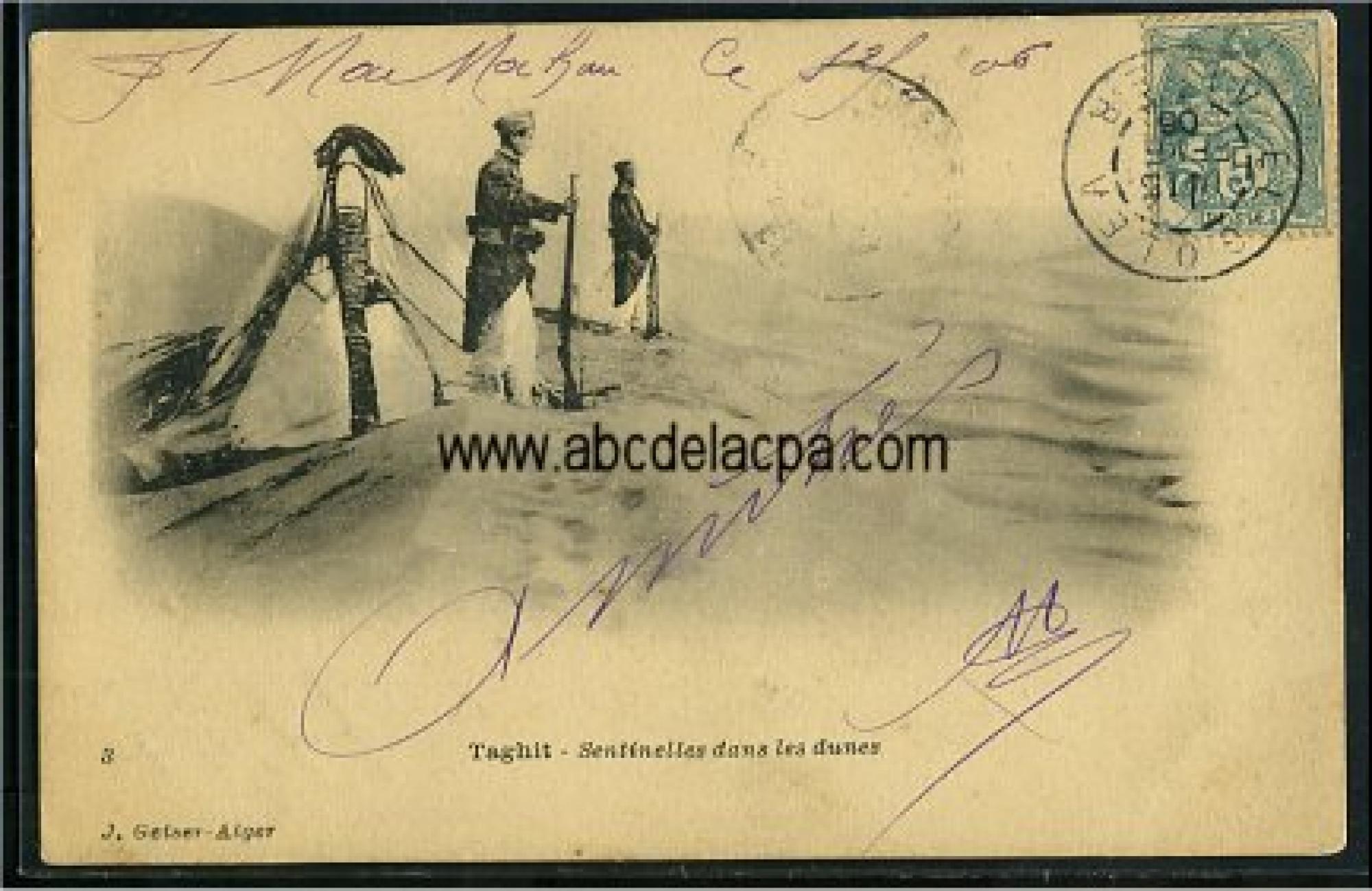 Taghit  - sentinelles dans les dunes