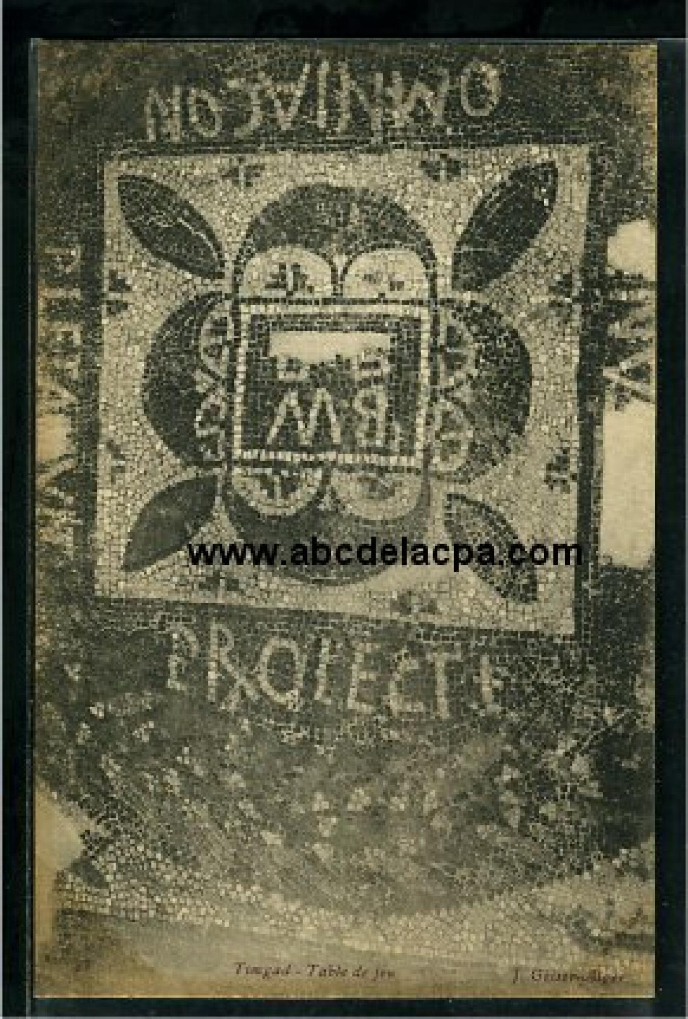 Timgad  - table de jeu