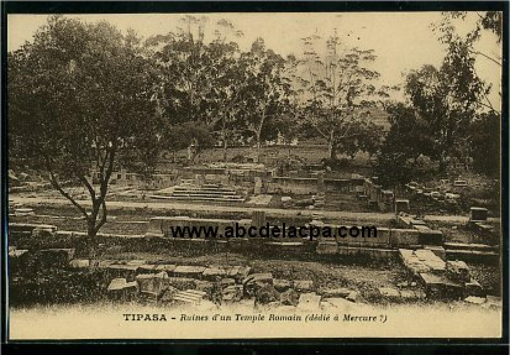 Tipaza  - ruines d'un temple romain (dédié à mercure?)
