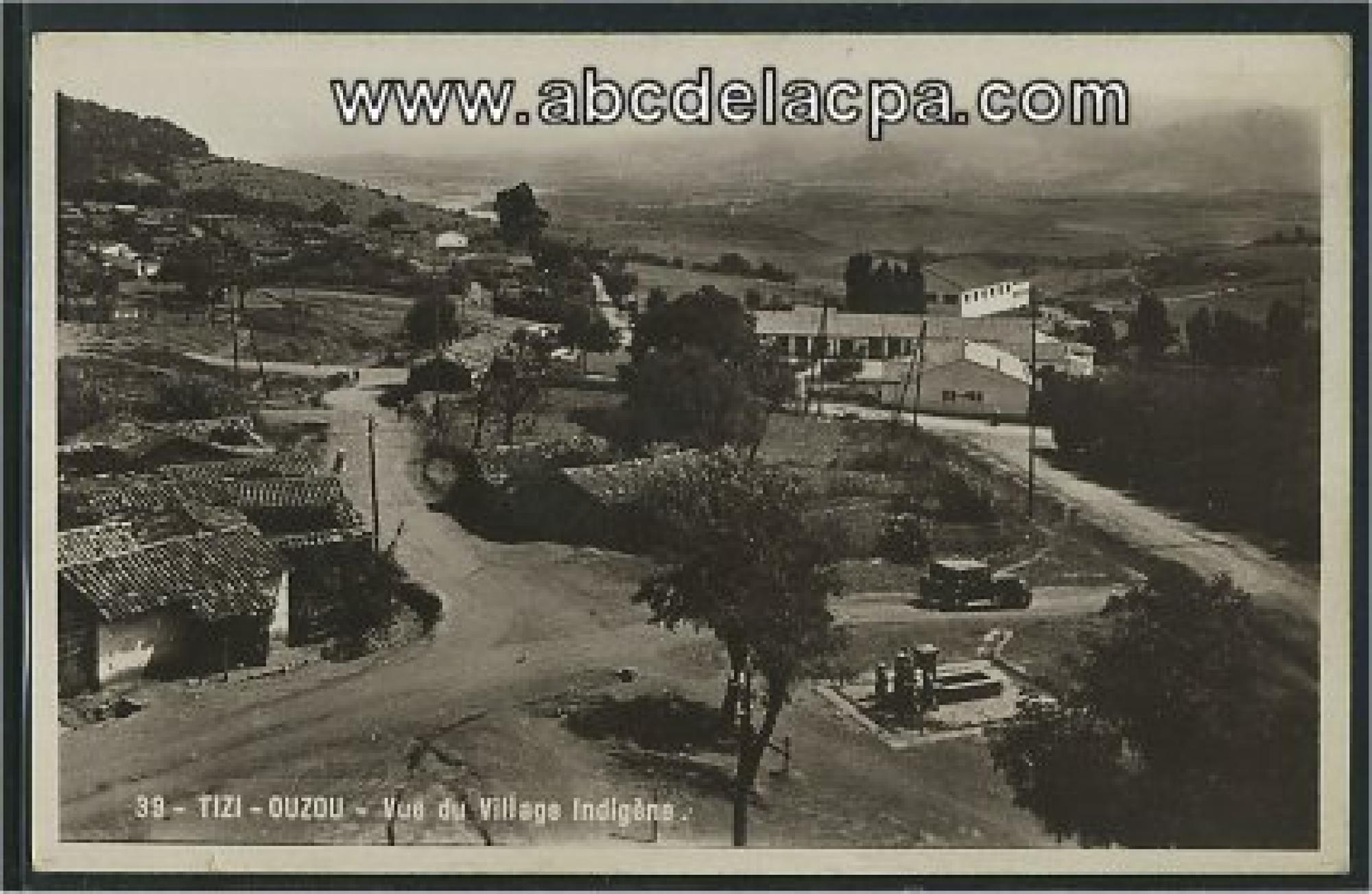 Tizi Ouzou  - vue du village indigène