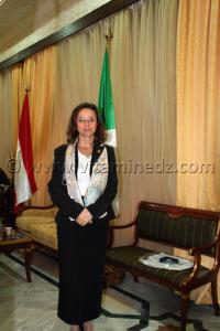 Son excellence Aloisia Wörgetter, ambassadeur d\'autriche à Alger 20.10.2011