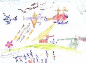 La bataille des verts Dessins d'enfants