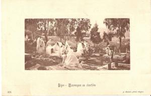 Mauresques au cimetière Cartes postales