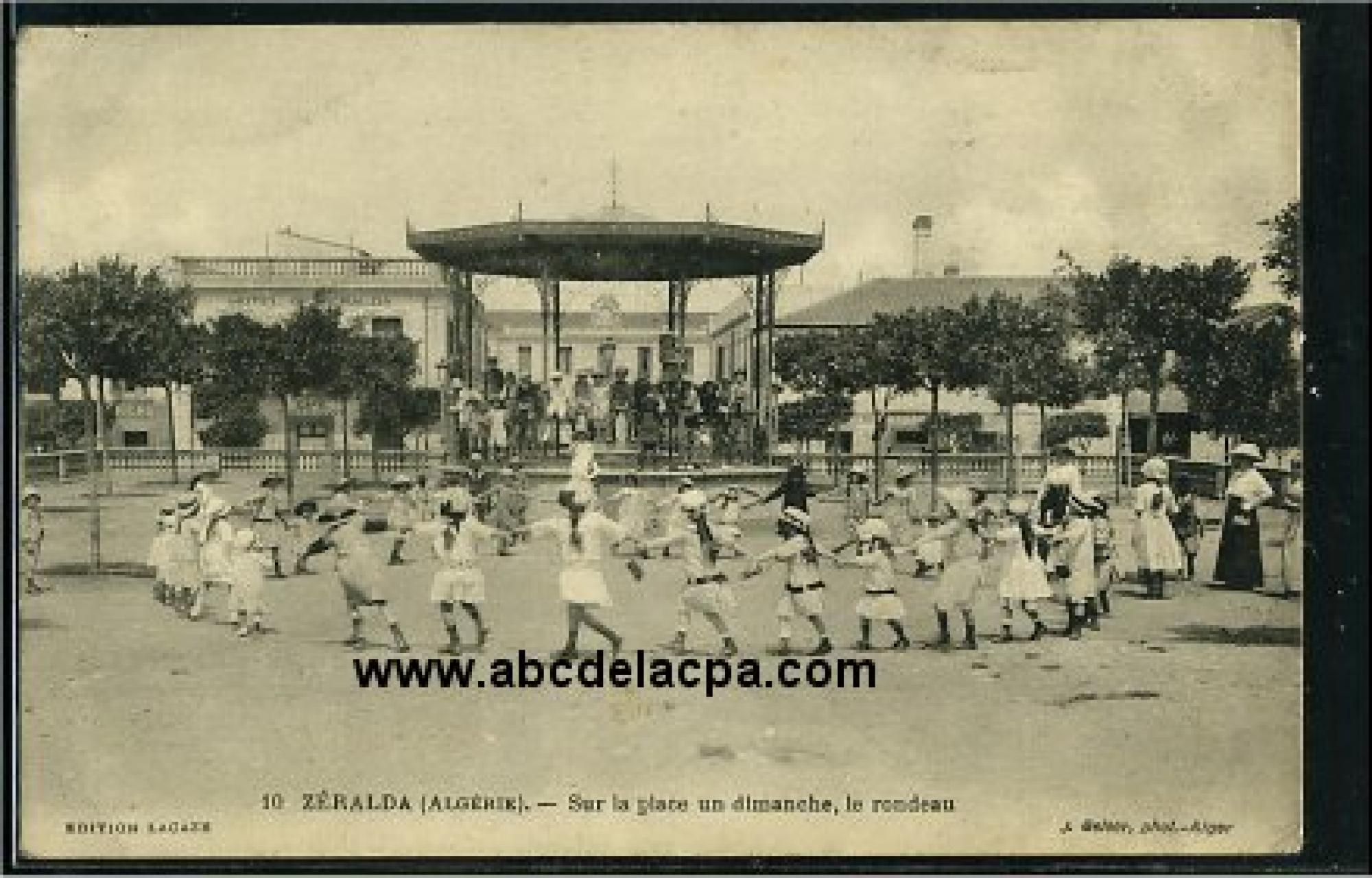 Zeralda  - sur la place un dimanche, le rondeau
